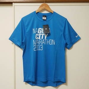 【新品タグ付き】NIKE ナイキ 名古屋シティーマラソン 2013 半袖Tシャツ Mサイズ ブルー 未使用 自宅保管品