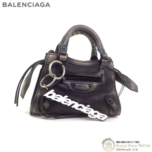 バレンシアガ （BALENCIAGA） ネオ クラシック シティ ミニ ハンド ショルダー 638524 ブラック（新品同様）中古