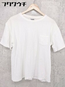 ◇ JOURNAL STANDARD J.S HOMESTEAD パイル 半袖 Tシャツ カットソー サイズM ホワイト メンズ