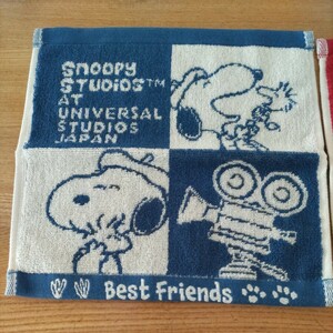 非売品　スヌーピーSNOOPY　ハンドタオル2枚　約26×25cm