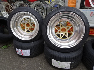 スターシャーク（ゴールド）10J-14　コーリンプロジェクト　225/40R14　２本セット　旧車