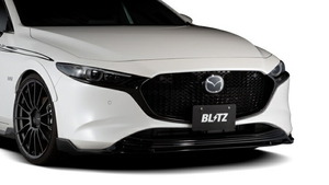 ブリッツ MAZDA3 ファストバック BP5P フロントリップスポイラー BK FRP製 塗装済 60384 BLITZ AERO SPEED エアロスピード Rコンセプト