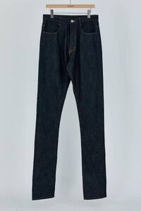 新品 sulvam サルバム 21SS ストレートデニムパンツ 定価41,800円 L 送料520円〜 STRAIGHT DENIM PANTS メンズ バックロゴ刺繍 リジッド