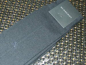 827Ｓ-Ｎ①☆新品・正規品【２５～２６ｃｍ】BURBERRY （バーバリー）【入手困難】日本製・ ホースマーク刺繍 ・ビジネスソックス(靴下)