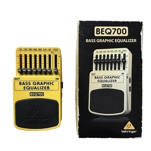 ☆05259【中古・店舗併売品】ベースイコライザー　behringer(ベイリンガー) 　BEQ700 BASS GRAPHICK EQUALIZER