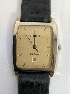 【1円スタート】RADO ラドー　ダイヤスター クオーツ デイト 152.0420.3　不動　ベルト社外