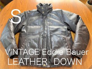 Eddie Bauer レザーダウン　ヴィンテージ エディーバウアー　LEATHER DOWN JACKET 90