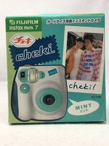 OY-481 未使用 FUJIFILM フジフィルム instax mini7 チェキ本体 ミント インスタントカメラ 当時物