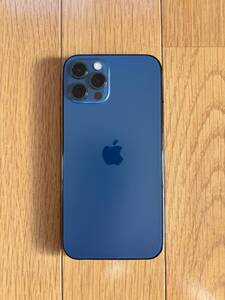 超美品【iPhone 12 Pro】MGM83J/A 128GB SIMフリー パシフィックブルー　バッテリー84% Apple アップル　本体のみ　初期化済み