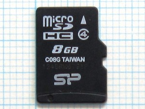 ★SILICON POWER microSDHC メモリーカード ８GB 中古★送料６３円～