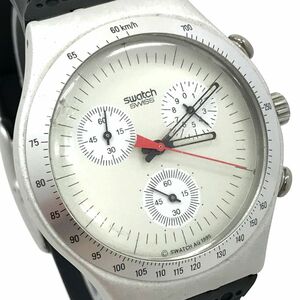 Swatch スウォッチ IRONY アイロニー Chrono TIME CUT 腕時計 YCS1005 クオーツ コレクション クロノグラフ 電池交換済 動作確認済み