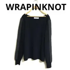 WRAPINKNOT 黒ラメプリーツニット STUDIOS限定発売ラッピンノット