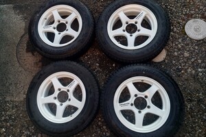 ★☆4×4 Engineering OFF PERFOMER オフパフォーマー RT-5N+2? 16×5.5J PCD139.7 5H +22 ジムニー スタッドレス 175/80R16 4本★☆