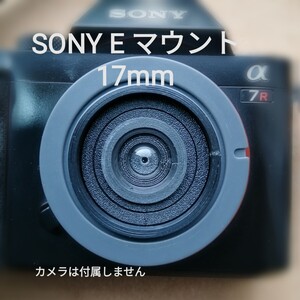 ☆キャップレンズSIMPLE 17mmf11 SONY αEマウント Gray 自撮りにも 