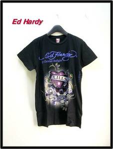 メンズ S 本物 正規品 【Ed Hardy エドハーディー Tシャツ LOVE KILLS】