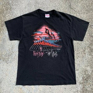 【L】80s PINK FLOYD「THE WALL」バンドTシャツ ブラック 黒■ビンテージ オールド アメリカ古着 ピンクフロイド ロック プログレ