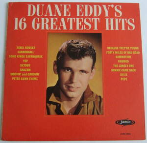 US ORIGINAL MONO DUANE EDDY’S 16 GREATEST HITS デュアン・エディ DUANE EDDY Jamie JLPM 3026