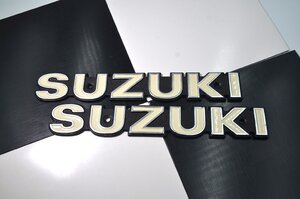 GSX400E ザリ 貴重 凹み型 タンクエンブレム 2枚セット SUZUKI 検/ GS400 GS400E GS425 GSX250E GT380 GT750 ゴキ シビエ マーシャル