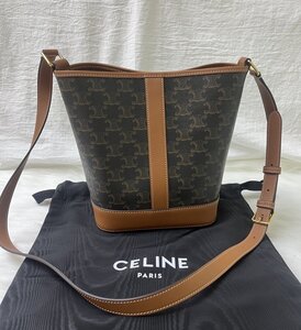 極美品 Celine セリーヌ レザーバケツバッグ