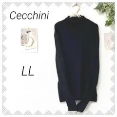 5046-2 Cecchini タートルネックリブニット XL シンプル 無地