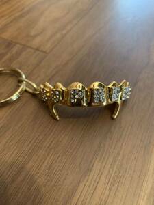 SS19 SUPREME FRONTS keychain 24K gold plated keyring Grills Teeth キーホルダー grillz シュプリーム キーチェーン グリルズ