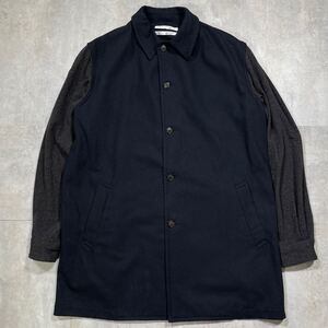 希少 COMME des GARCONS SHIRT コムデギャルソン シャツ ■90s 川久保怜 ■袖 切り替え 起毛 ■ステンカラーコート ■ヴィンテージ