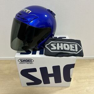 SHOEI ショウエイ J-FORCEⅡ J-FORCE2 ロイヤルブルーメタリック Mサイズ ジェットヘルメット ジェイフォース2