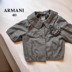 ARMANI COLLETZIONI ジャケット ボレロ コサージュ付き L