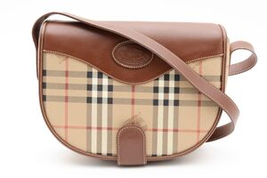 1円BURBERRY　ヴィンテージ　バーバリーズ　ノバチェック　シャドウホース　ショルダーバッグ　斜めかけ　ホース　馬　ロゴ　25-47