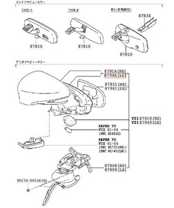 レクサス CT200H ZWA10 カバー　アウターミラー　LH　ZWA10　ファイアーアゲート MM、4V3【CP4179】(7040)