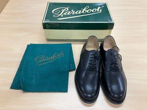 【未使用】 Paraboot ヴィンテージ UK7 ブラック 内羽根プレーントゥ 