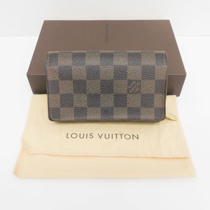 LOUIS VUITTON ルイ ヴィトン 財布・小銭入れ ダミエ ポルトモネ・ビエ・トレゾール N61730 難有中古 [質イコー]