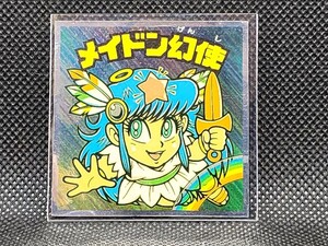 旧ビックリマン　第18弾・ヘッド　メイドン幻使　チョコ版　ロッテ　中古　当時物　シール　キラ　