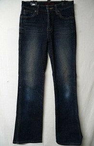 ◆エドウィン Miss EDWIN INTERNATIONAL BASIC 44771 V-hip◆USED加工 ストレッチブーツカットデニム◆