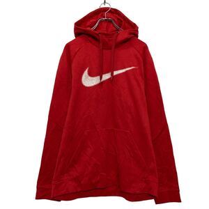 NIKE プリント スウェット パーカー ナイキ L レッド プルオーバー 古着卸 アメリカ仕入 a608-6714