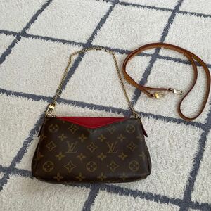 ルイヴィトン Louis Vuitton チェーンショルダー　パラス クラッチ スリーズ モノグラム M41638 2way アクセサリーポーチ 