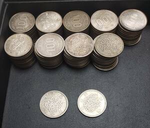 100円銀貨　おまとめ　107枚　稲穂/オリンピック/鳳凰　 硬貨　銀貨 約440g　#19608A