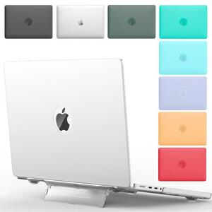 MacBook Pro13インチ A2289/A2251/A2338用 スタンド付 シェルケース ハードケース 上下カバー 分離式 頑丈 橙