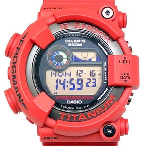 極美品 G-SHOCK GW-8230NT-4 フロッグマン30周年記念 DW-8200NT復刻モデル タフソーラー レッド液晶 2023年4月発売 【ITBOCM90NLX6】