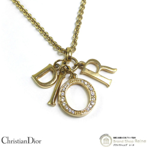 クリスチャンディオール （Christian Dior） ロゴ ネックレス ペンダント ゴールド（中古）