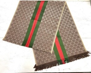 GUCCI グッチ GG シェリーライン マフラー fah 11A853