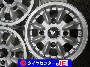 13インチ エンケイ コンペ8 5.5J+38 140 当時物 旧車 中古アルミホイール【4本セット】送料無料(A13-4674）