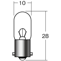 M＆H バイク メーター球 12V3.4W BA9S 1P7313