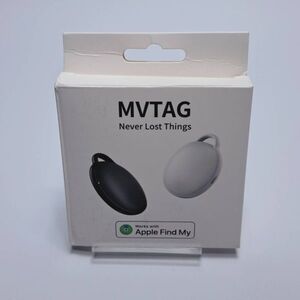 ■未使用品■GPS　2個セット　MVTAG　Apple Find My　２０２４年モデル　極小＆極薄　IOS対応　ペット　紛失防止　gpsタグ　キーホルダー