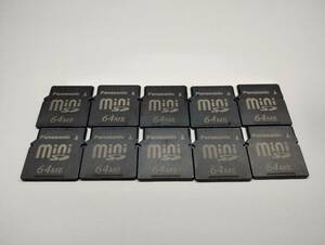10枚セット　64MB　メガバイト　Panasonic　miniSDカード　メモリーカード　ミニSDカード