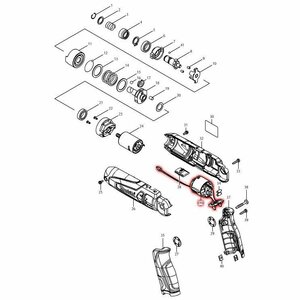 マキタ　TD021D用　部品　スイッチC3YY　650624-8　図番036　新品　1個　