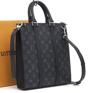 【使用わずか 極美品】 ルイヴィトン Louis Vuitton モノグラム エクリプス サックプラ クロス 2WAY ショルダーバッグ 1223