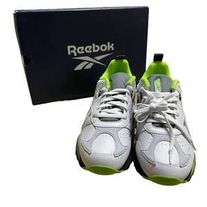 ◆未使用品◆ Reebok リーボック FW2556 スニーカー クラシック レザー RC 1.0 グレー×グリーン 28cm 箱有 タグ付 メンズ V80862NK