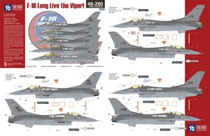 トゥーボブス 48-280 1/48 F-16 ロングライブザバイパー