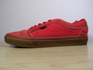 ◇ VANS バンズ SKATE CHUKKA LOW PRO スケート チャッカ ロー プロ 【VN-0U0GDIB】◇ 28.5cm スニーカー レッド